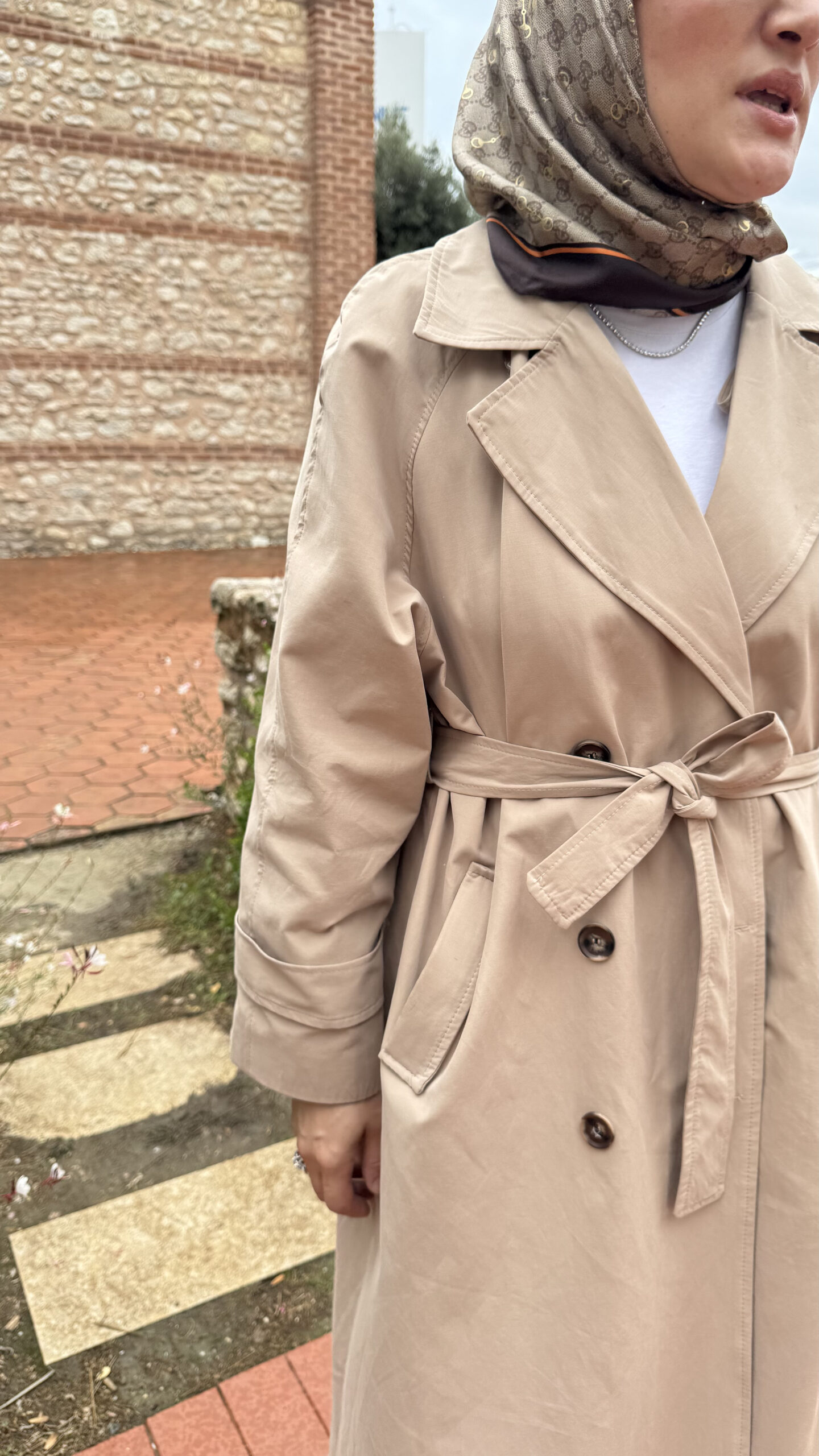 Oversize Reglan Kol Trençkot - Görsel 5