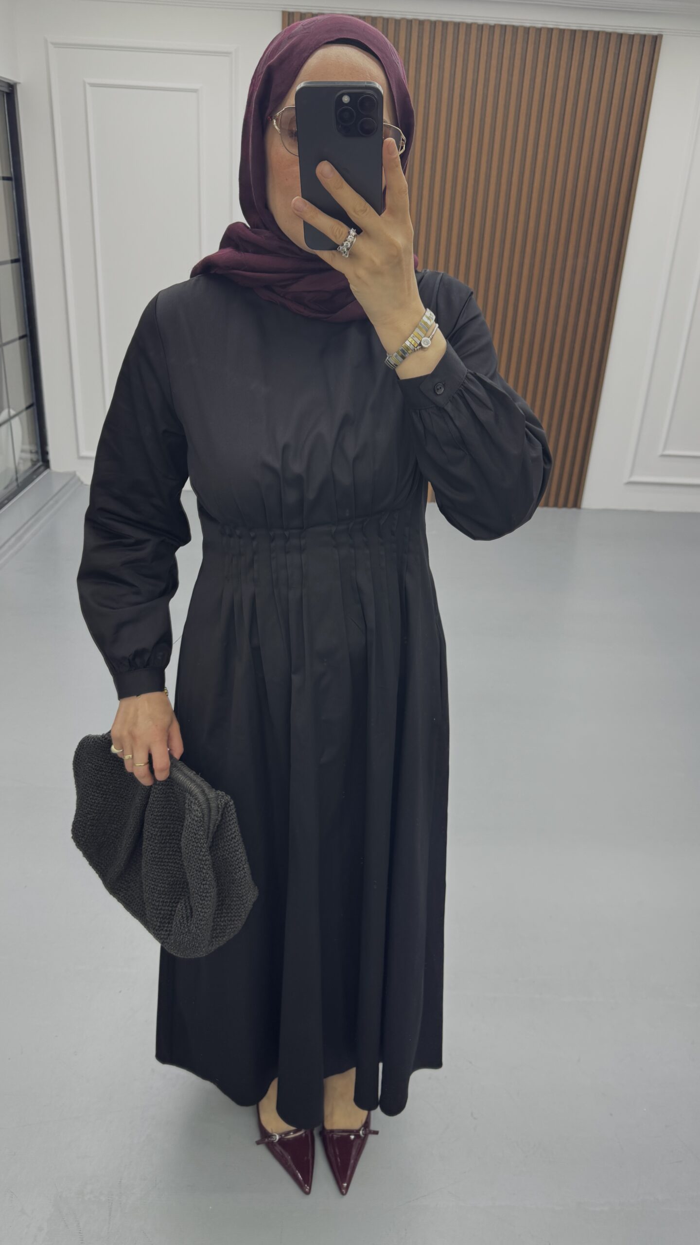 Pensli Pamuk Poplin Elbise - Görsel 4