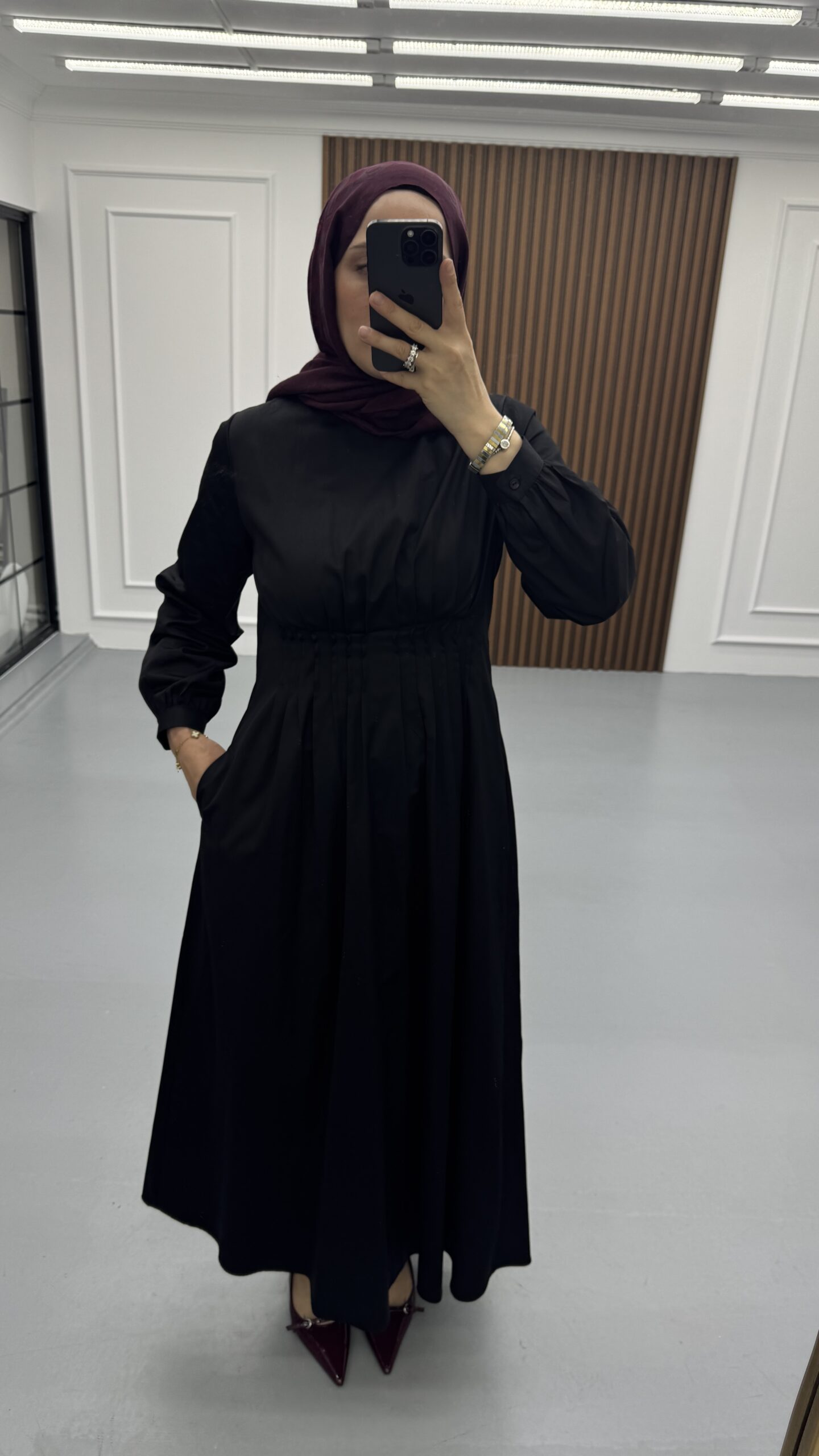 Pensli Pamuk Poplin Elbise - Görsel 8