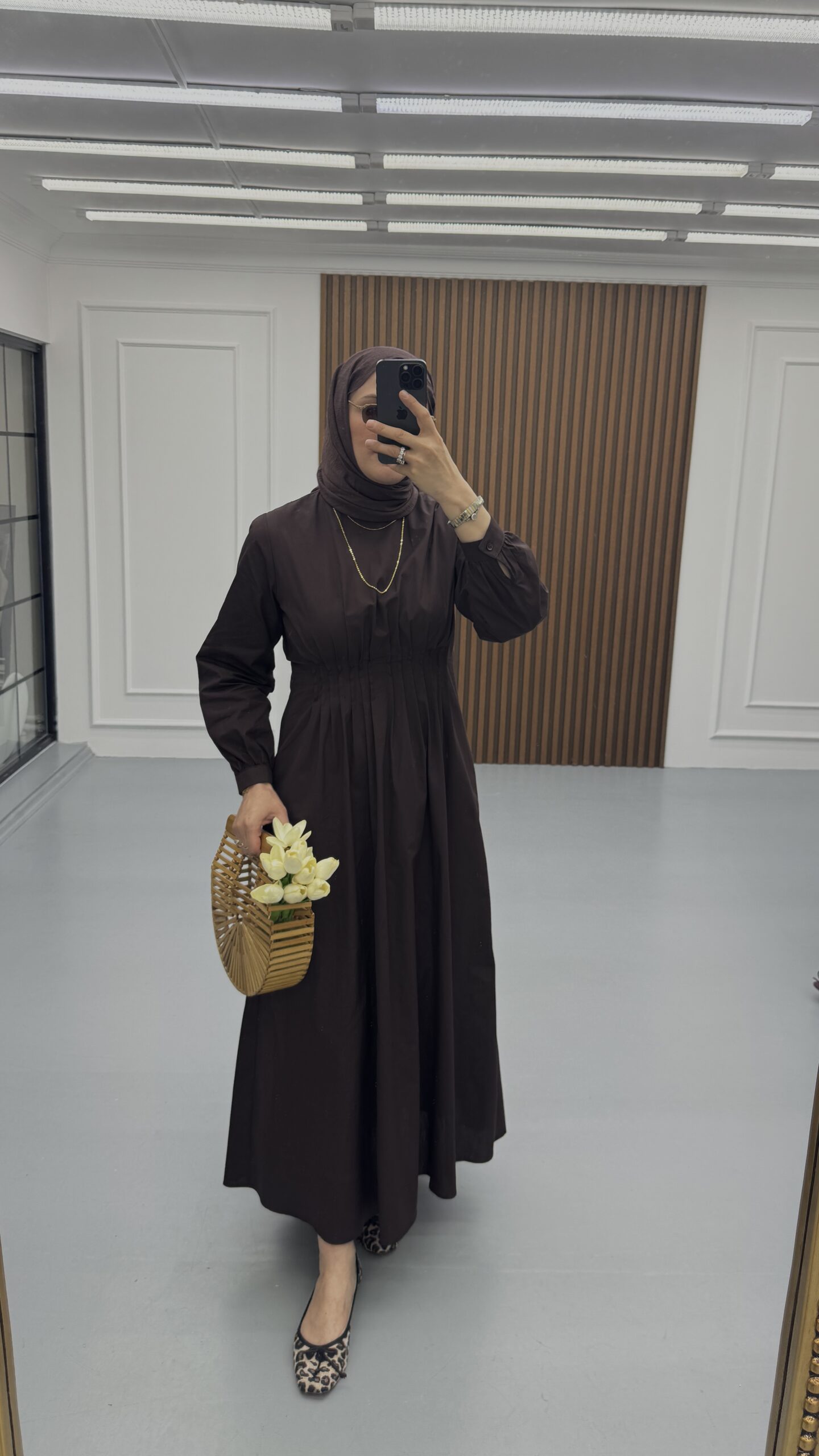 Pensli Pamuk Poplin Elbise - Görsel 5