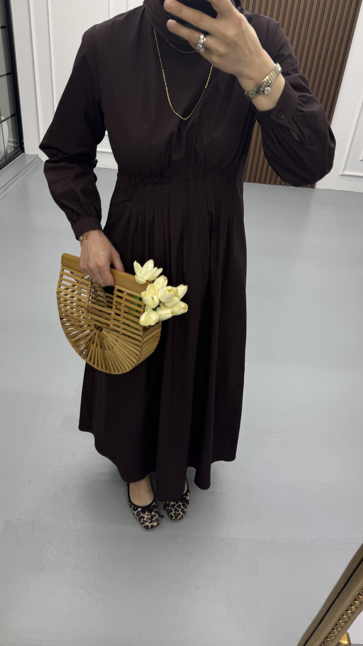 Pensli Pamuk Poplin Elbise - Görsel 2