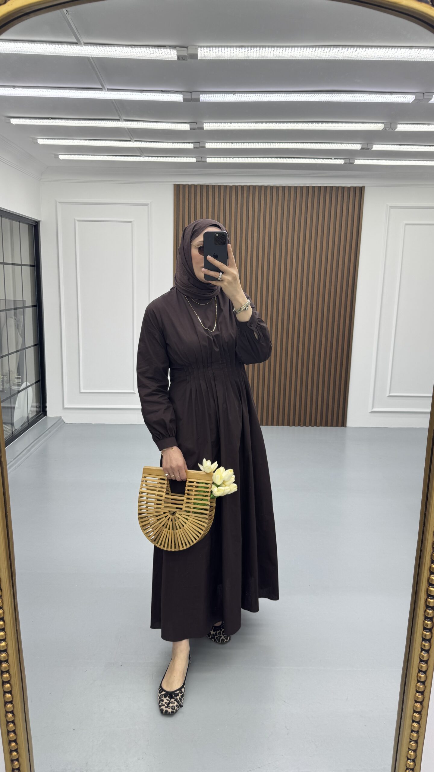 Pensli Pamuk Poplin Elbise - Görsel 6