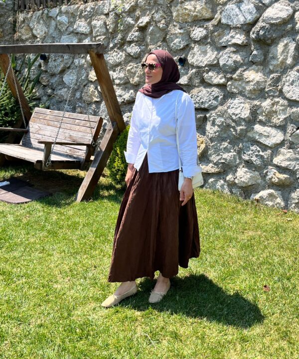 Cotton Kadın Gömlek Beyaz