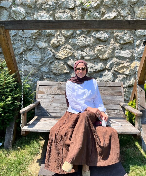 Beli Lastikli Uzun Etek