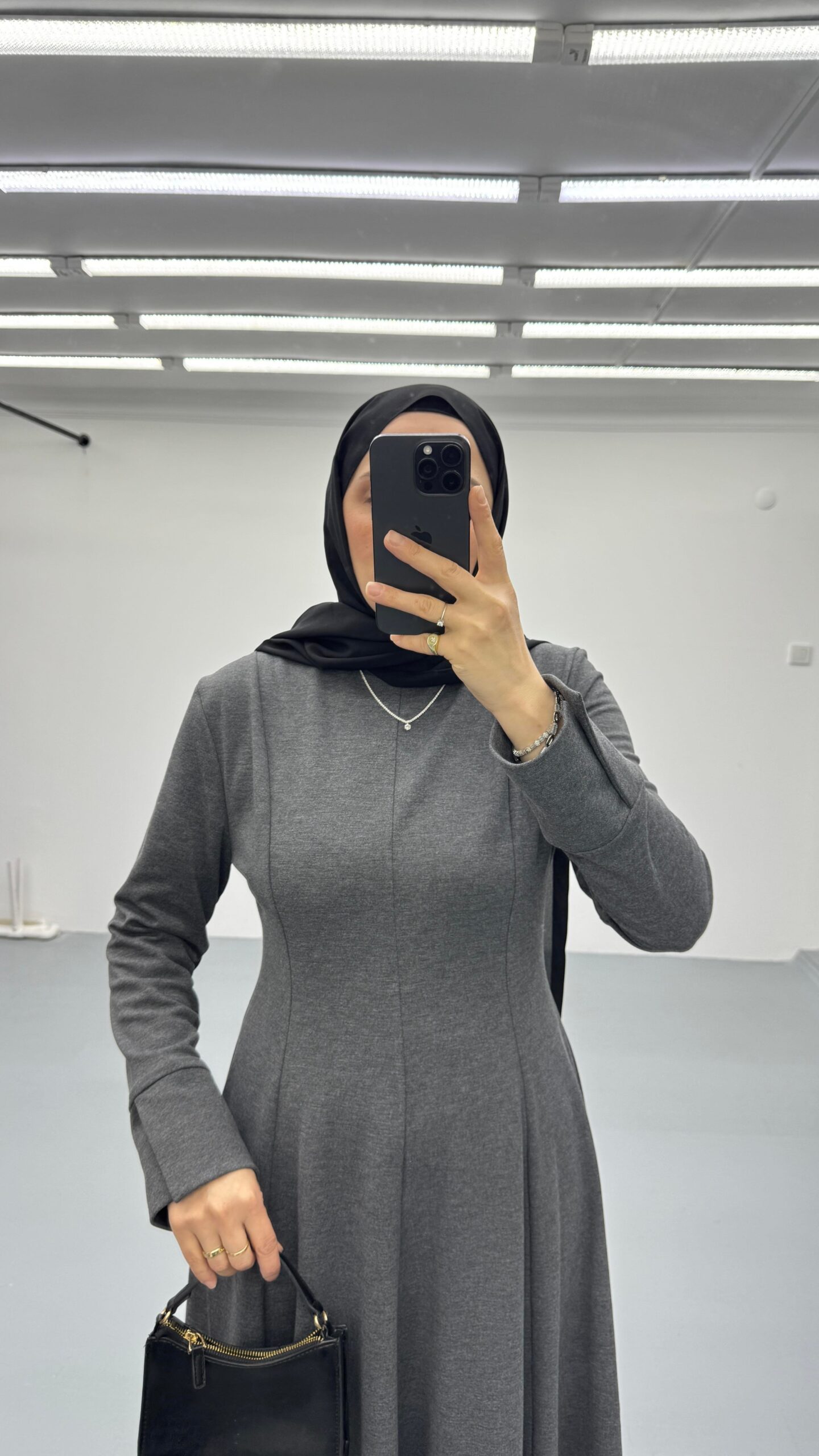 Kuplu Volan Elbise - Görsel 9