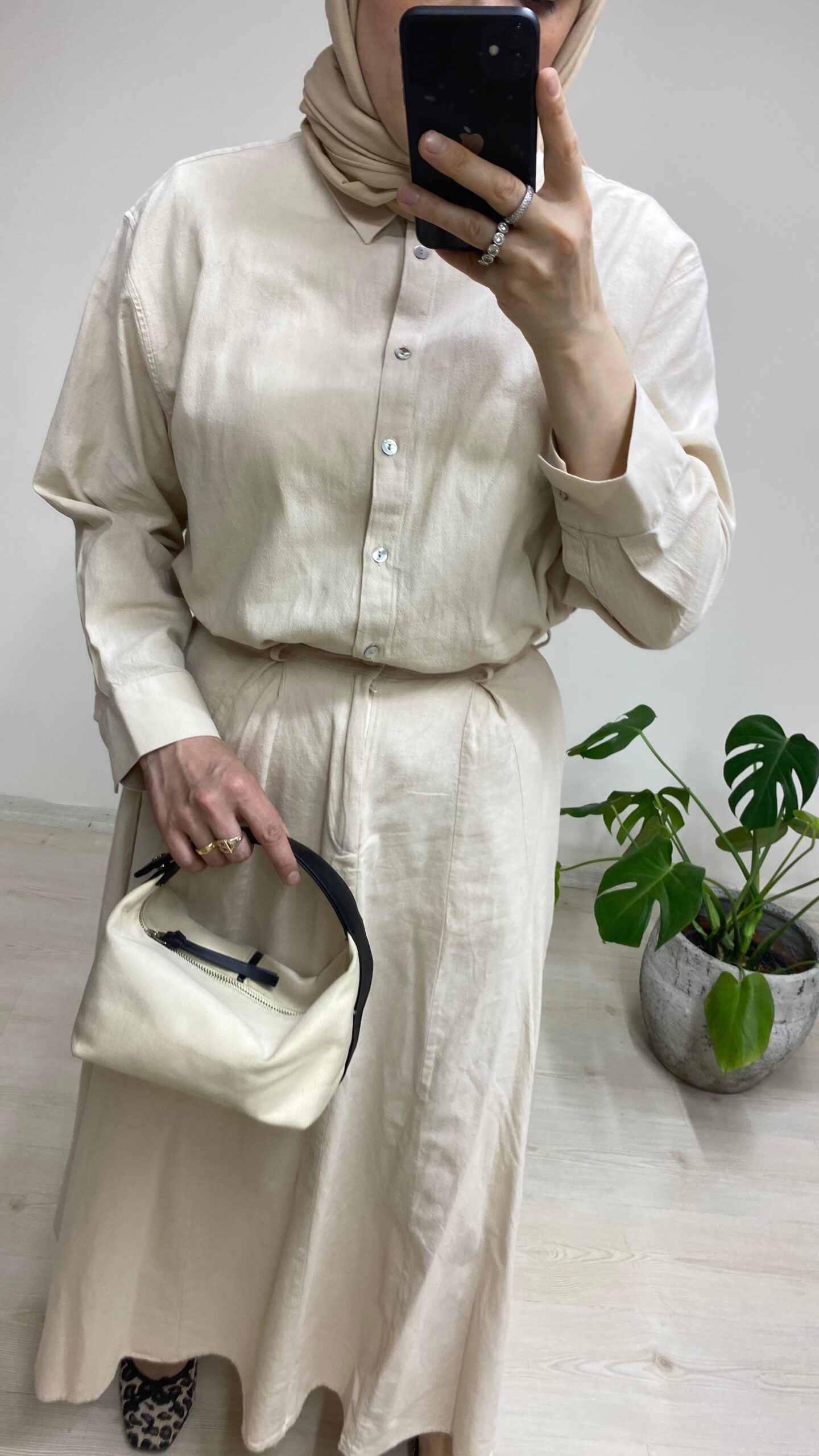 Mila Etekli Takım Naturel - Görsel 3