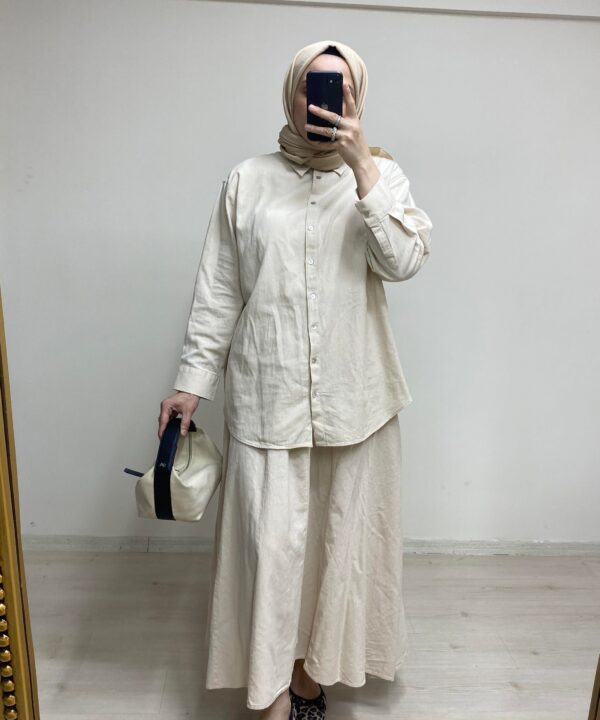 Mila Etekli Takım Naturel