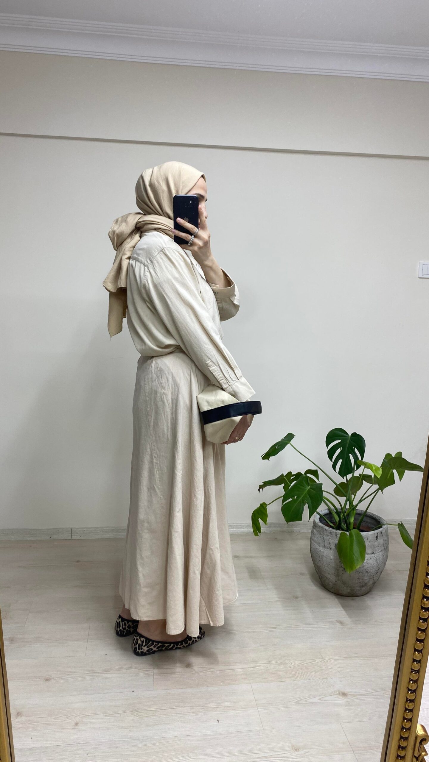 Mila Etekli Takım Naturel - Görsel 5