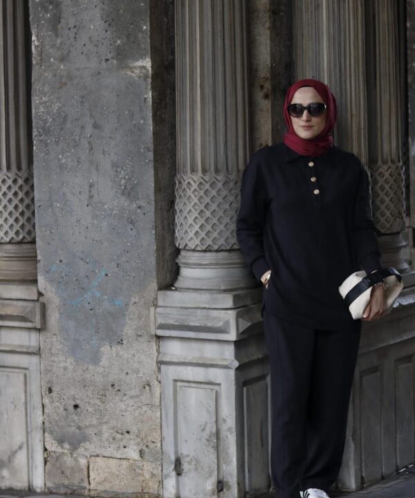 Mini Düğmeli Pantolon Takım