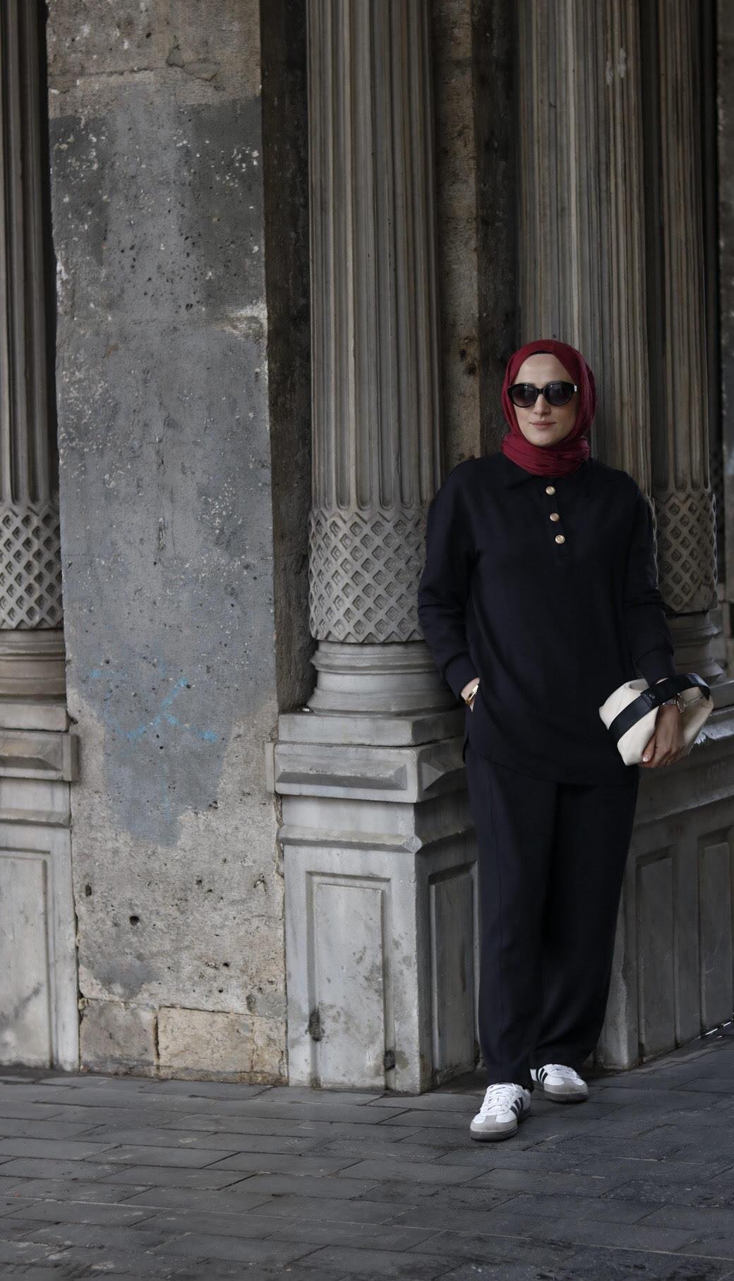 Mini Düğmeli Pantolon Takım