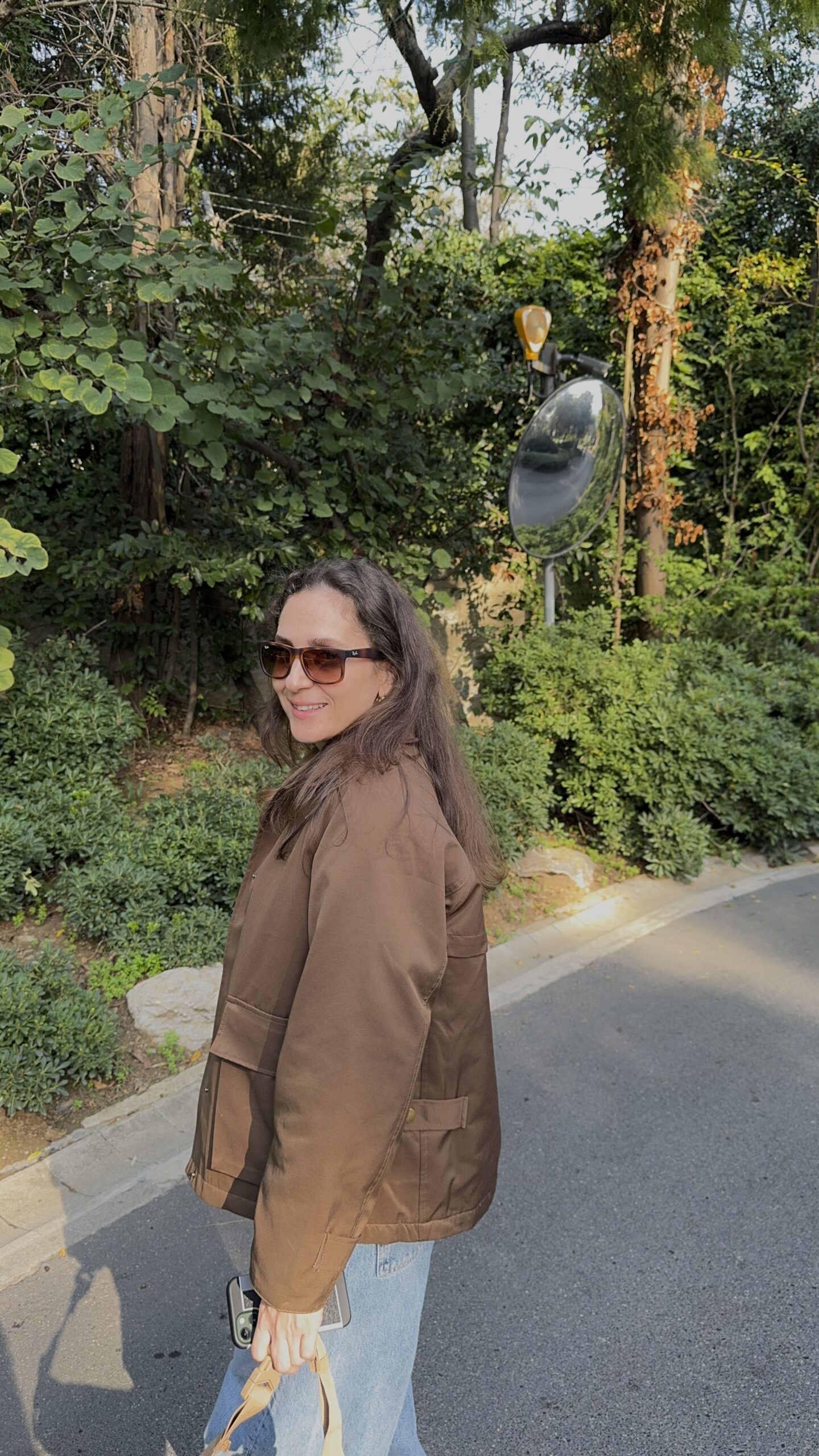 Haki Kadife Yakalı Mont - Görsel 7